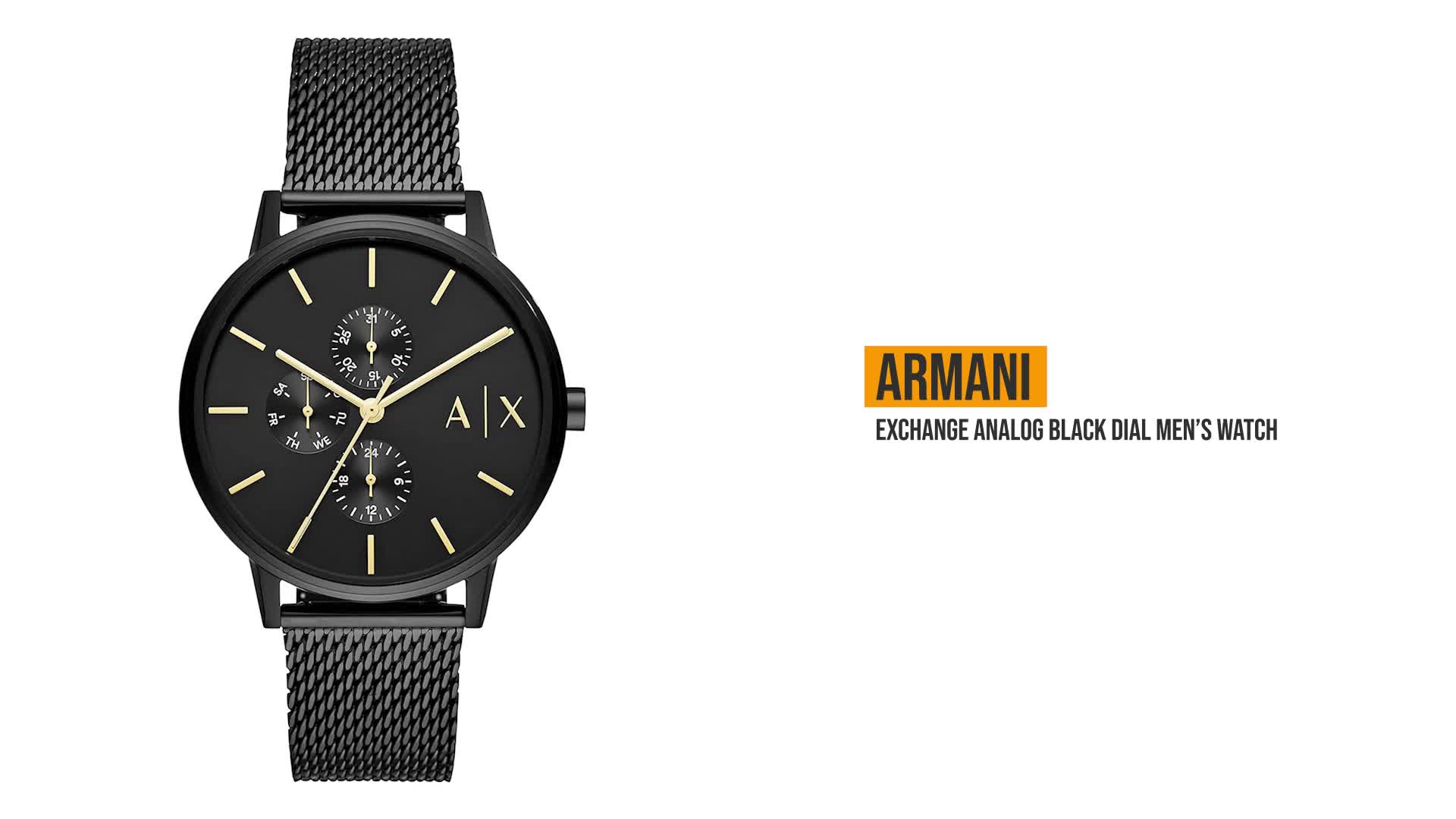 Buy Armani Exchange Analog Black Dial Men's Watch-AX2716 at Amazon.in